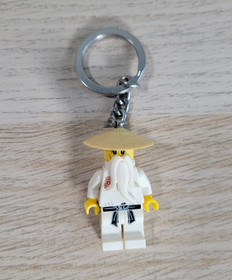 Lego Ninjago Sensei Wu Mini Figure Keychain Toy Fob Backpack Purse Charm 853101