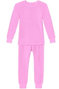 Baby Boys and Girls Thermal Underwear Set Base Layer for Skiing Pink 12 - Picture 1 of 8