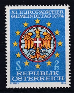 Nicht verausgabte Gemeindetagsmarke 1974 Postfrisch ** MNH - Picture 1 of 3