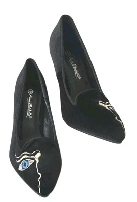 Anne Michelle Womens Shoes Stiletto Court Slip On Ladies Black UK 3 EU 36 - Image 1 of 4