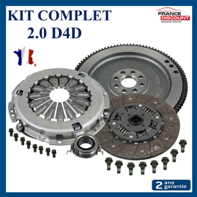 KIT D'EMBRAYAGE COMPLET AVEC VOLANT-MOTEUR RIGIDE POUR RAV-4 / AVENSIS 2.0 D-4D - Photo 1/4