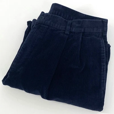 Pantalones de pana Jos A Bank para hombre azul marino 35x32 (33x31) plisados puños clásicos Foto 1 de 4