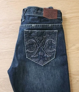 Xtreme Couture Jeans Mens 38x33 Denim Grunge Y2K Distress Streetwear Tag 36x34 - Picture 1 of 15