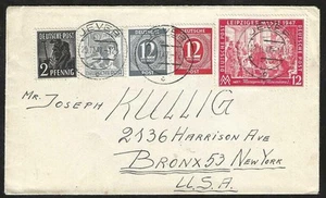 GERMANY 1947 Cover Jever to Bronx NY - Picture 1 of 2