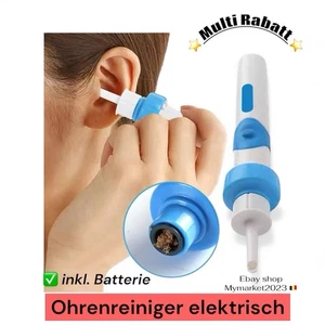 Elektrischer Ohrreiniger Ohrenschmalz Entferner Vakuum Reinigung Gerät Batterie - Bild 1 von 6