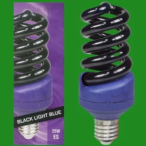 25W UV Ultraviolet Blacklight Low Energy CFL Light Bulb, ES, E27, Disco Lamp - Picture 1 of 3