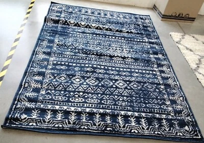 Alfombra de hilo roto AZUL MARINO/GRIS 5'-3" X 7'-6", precio reducido 1172756774 TUL271N-5 Foto 1 de 4