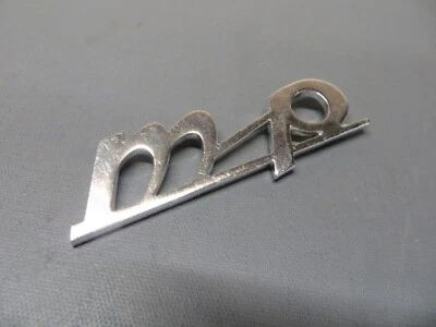 Genuine Italian  N.O.S Italian Piaggio  Vespa APE MP  Script Badge - Image 1 of 4
