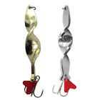 Trolling Spirals Long Cast Spoons Fishing Lure Hard Metal Spinner Baits