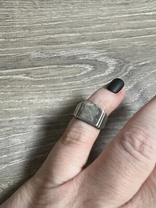 Vintage Handmade Ring 4.5 Silver Bin 53 - Picture 1 of 2