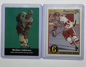 1991-92 O-Pee-Chee OPC Premier 163 Nicklas Lidstrom RC +BONUS ROOKIE CARD (LOT)