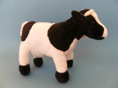 Plüschtier Kuh, 21 cm, Stofftier Kuscheltier Kühe schwarz weiß, Stier Ochse Tier - Bild 1 von 3