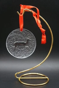 Lalique Crystal Christmas Ornament Noel 1997 Reindeer Clear . #2 - Picture 1 of 7