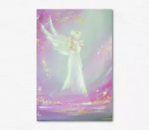Wall +Table Decor - Angel Art Photo: "Met in dream" Guardian Spiritual Gift - Picture 1 of 2