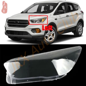 For Ford Kuga/Escape 2017-2019 Left Side Headlight Clear Lens Cover+Sael Glue x - Picture 1 of 10