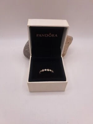 Authentic Pandora Silver Alluring Brilliant Princess CZ Ring Size 7 Original Box - Image 1 of 4