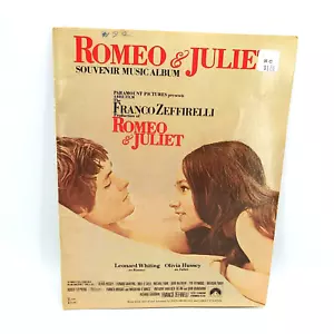 De colección 1969 Romeo y Julieta película partituras libro Famous Music Corp - Imagen 1 de 6
