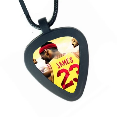 Cleveland Cavaliers LeBron James Pickbandz Real Guitar Pick Necklace Cover