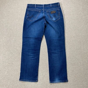 Pantalones de mezclilla ligeros azules 36x30 elásticos Wrangler Texas para hombre EE. UU. - Imagen 1 de 12