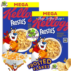 KELLOGGS FROSTIES 2 x 925g Cereal Frosted Flakes Flavour Kids Family Breakfast - Picture 1 of 6