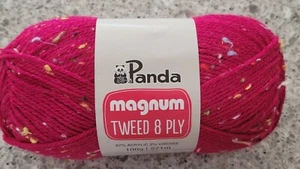 Panda Magnum Tweed 8 Ply #8005 Pink Riot 100g Acrylic 271 Metres - Picture 1 of 1
