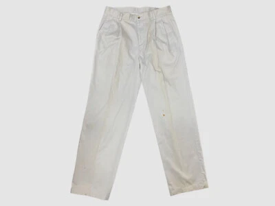 Pantalones de vestir plisados beige para hombre Covington talla 32W 30L $65 Foto 1 de 4