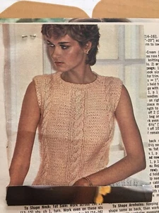 Vintage Women SummerTops Multisize KNIT CROCHET PATTERN-Womans Day April 1, 1980 - Picture 1 of 3