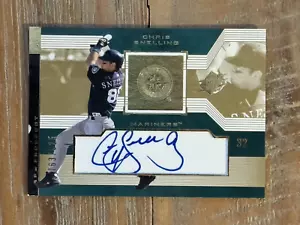 2002 SPx #249 Chris Snelling Mariners Prospect Auto /825 RC - Picture 1 of 6