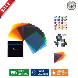 Komplettes 20 Farben Gel Filter Set (10x10 Zoll) für vielseitige Studio Beleuchtung Designs - Bild 1 von 10