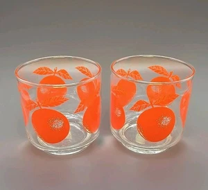 2 Vintage LIBBEY Orange Juice Water Glass 3 ⅛" - 8 oz EUC - Picture 1 of 8
