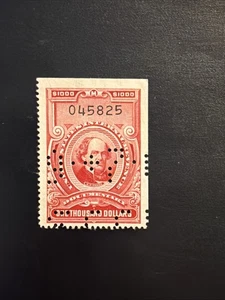 Us Stamp Scott # R729…Perf.initial-used Ng - Picture 1 of 2