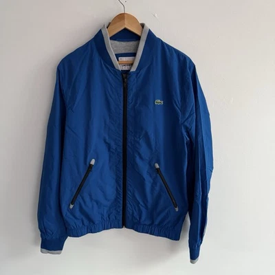 Chaqueta Lacoste Hombre Talla 50 Mediana Azul Cremallera Bomber Foto 1 de 4