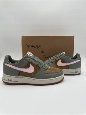 Nike Wmns Air Force 1 Low Premium Olive Pink Ice 2005 Size 11 New 308038-361 - Image 1 of 4