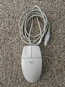 Vintage Logitech Two-Button Ball Mouse Wired M-S34 RARE LOGO - VG COND - Picture 1 of 2
