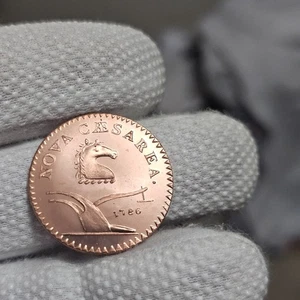 1786 New Jersey Copper Date Under Plow Beam Gallery Mint Museum Landis imitation - Picture 1 of 8