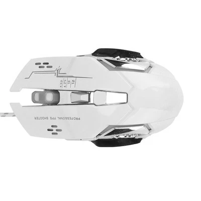˜Gaming Wired Mouse USB Ergonomic Optical Mice 3200DPI 6 Keys For Computer Wh - Image 1 of 4