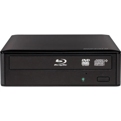 Buffalo MediaStation 16x External BDXL Blu-Ray Writer, Black - Image 1 of 4