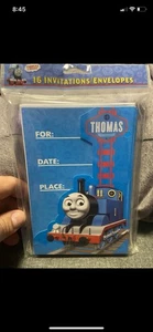 Set Of 16 Thomas The Train Invitations & Envelopes 4" X 6" BRAND NEW  - Picture 1 of 1