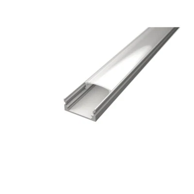 PROFILO ALLUMINIO BIANCO TL1205B PER STRISCE LED BARRA RIGIDA 2 MT COPERTURA A S - Immagine 1 di 4