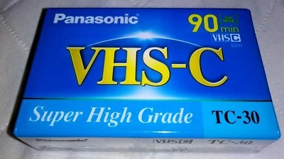 Cinta Panasonic VHS-C TC-30 Super Alto Grado 90 Min - Sellada Foto 1 de 3