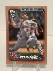 2024 Topps Update Ryan Fernandez Gold RC St. Louis Cardinals #0791/2024 US111 - Picture 1 of 3