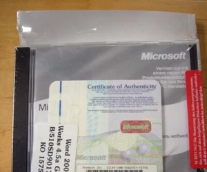 🔎Microsoft Word 2000 Works 4.5 a Deutsch/German in original Verpackung - Bild 1 von 3