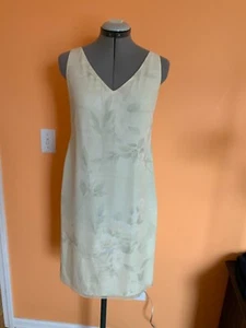 Vestido Emanuel Ungaro Sin Mangas Pequeño Estampado Seda Forrado Talla 4 - Imagen 1 de 8