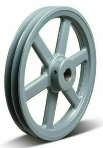 2BK105-1" OD:10.30" BORE 1" Cast Iron Sheave PULLEY 2 Grooves for 5L V-BELT 2BK - Picture 1 of 3