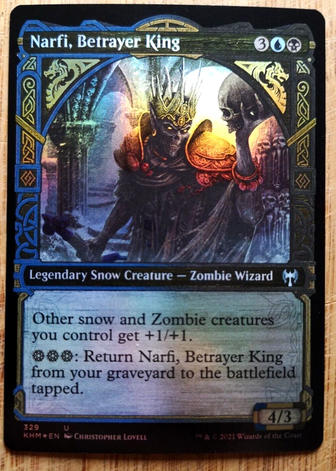 Narfi, Betrayer King - Showcase - Foil - Kaldheim - NM - EN - 329 - Image 1 of 1