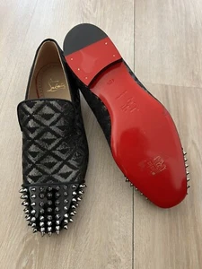 Christian Louboutin New Spike Loafers Shoes 40.5 - 7.5 - Picture 1 of 8