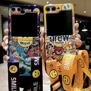 For Samsung Galaxy Z Flip 5/4/3 Luxury Carry Crossbody Chain TPU Case Cover - Picture 1 of 20