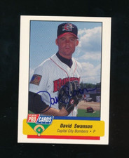 1994 Fleer ProCards #1750 David Swanson signed auto autograph swsw6