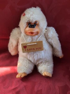 GONGA Vintage Russ Gorilla Plush Vinyl Face Hands Thumb Sucking “I Love You” - Bild 1 von 7