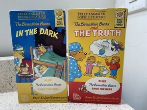 The Berenstain Bears VHS Tape Lot - In The Dark And The Truth -Rare Cartoon OOP - Picture 1 of 11